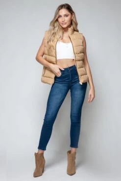 Snobbish Zip Up Turtleneck Vest With Pockets -Little Loom Store 3adc8733 d519 4be5 9a6d ddc22f87662f Max