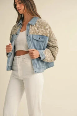 MABLE Quilted Paisley Print Contrast Denim Jacket -Little Loom Store 3b3fcfa2f6c2457caf8548712e27d9a6 Max Origin