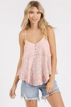 Mittoshop Textured V-Neck Cami -Little Loom Store 3b6a1953 941b 48b4 be14 a28a1df5877c Min