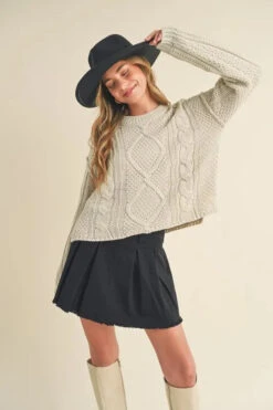 Aemi+Co Pleated Denim Mini Skirt -Little Loom Store 3bd48f9371f94f7697b11ecc467788ea Max Origin