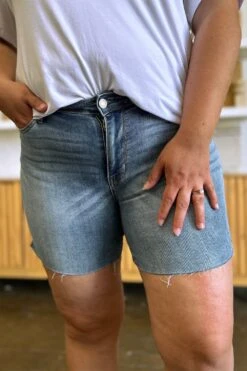 Judy Blue Full Size High Waist Raw Hem Denim Shorts -Little Loom Store 3ca36102 1d92 4f3f aee4 28c4e7720fe2 Max