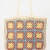 Fame Flower Braided Tote Bag