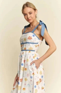 Davi & Dani Denim Binding Detail Smocking Summer Maxi Dress -Little Loom Store 3dd777c7d90144c5a0ffe35913a11204 Max Origin