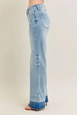 Judy Blue Full Size Mr Release Hem Wide Leg Jeans Plus Size 18 Judy Blue Full Size Mr Release Hem Wide Leg Jeans Plus Size -Little Loom Store 3f01be77ad02438faea9c5abb2aa027c Max Origin