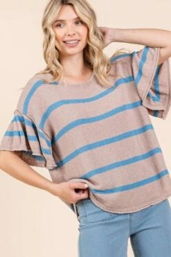 Mittoshop Striped Flounce Sleeve Knit Top 10 Mittoshop Striped Flounce Sleeve Knit Top -Little Loom Store 3f3cd0e5 9064 4a3e 89fb cf7bd84bdc9d Min