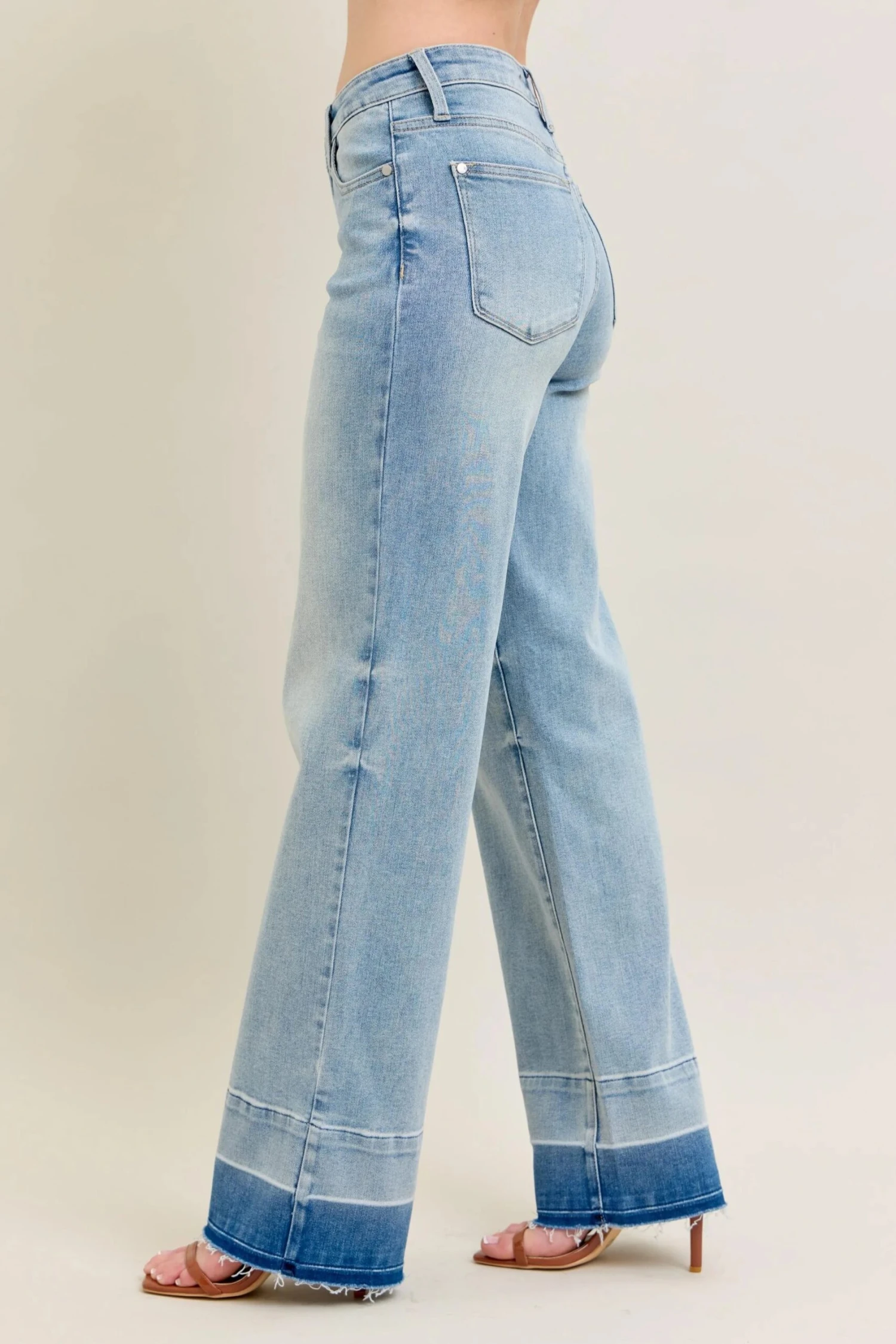 Judy Blue Full Size Mr Release Hem Wide Leg Jeans Plus Size 6 Judy Blue Full Size Mr Release Hem Wide Leg Jeans Plus Size - Image 4