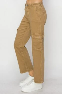 Risen Full Size High Rise Cargo Jeans -Little Loom Store 4136883e 640b 4ae5 87bc 7020256eabad Max