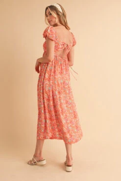 Aemi + Co Cutout Back Floral Square Neck Puff Sleeve Midi Dress 12 Aemi + Co Cutout Back Floral Square Neck Puff Sleeve Midi Dress -Little Loom Store 4213339b 1f2c 469d 8729 a0cbaf54b8d9 Max