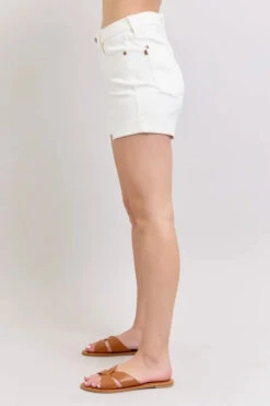 Judy Blue Full Size High Waist Double Roll Cuff Denim Shorts Plus Size -Little Loom Store 43188c7f d919 44d5 80df b3e98899e439 Max Origin