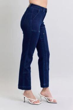 Judy Blue Full Size Hw Work Wear Knee Patch Straight Jeans Plus Size -Little Loom Store 444042decc6e45e58c92bff7b10b28bf Max Origin
