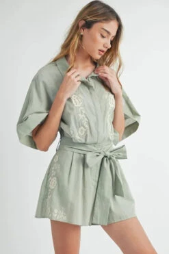 MABLE Embroidered Button Down Collared Neck Romper 15 MABLE Embroidered Button Down Collared Neck Romper -Little Loom Store 44cf3f7b69964dc9a93e39d801277803 Max Origin