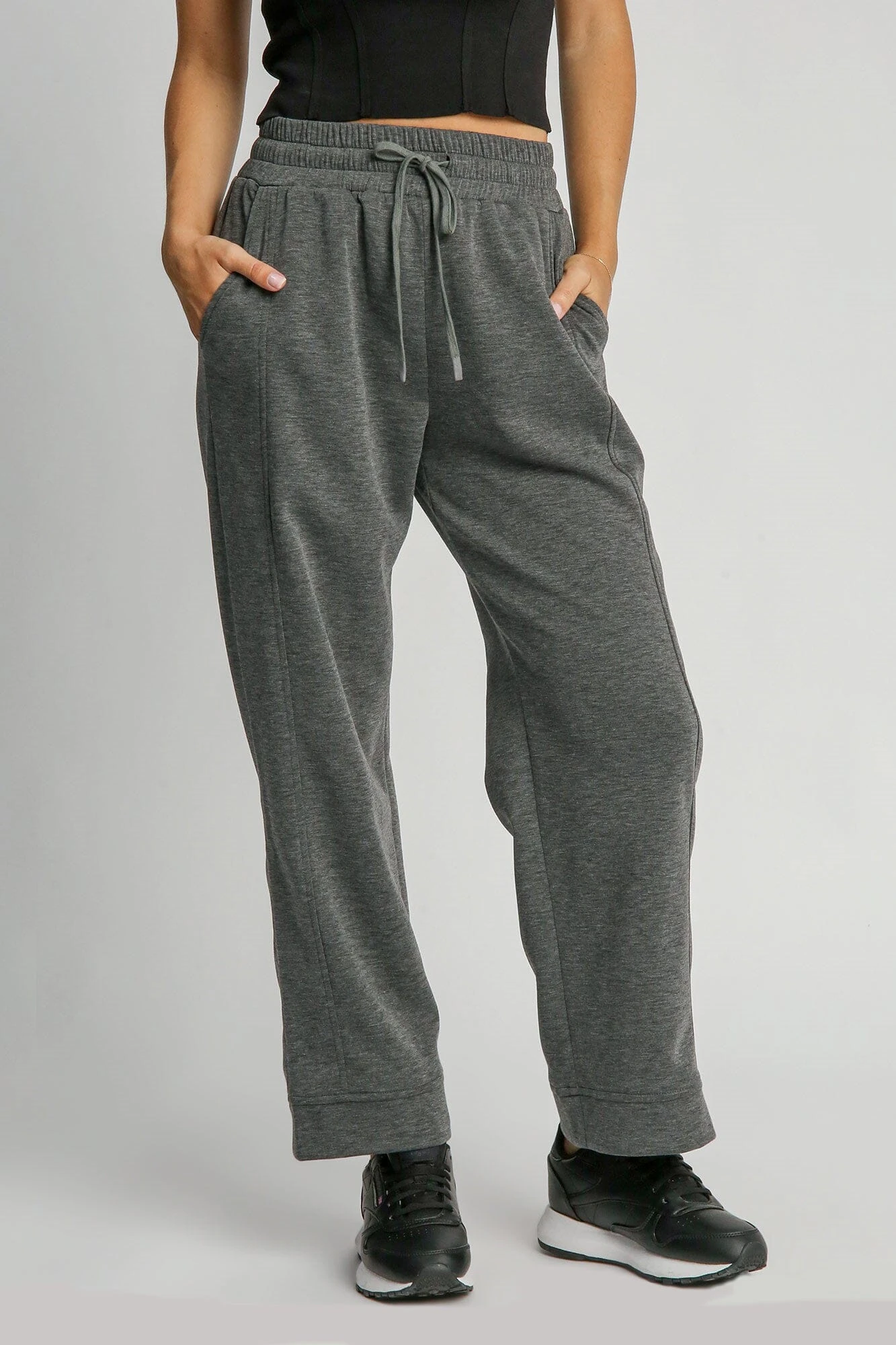 Umgee Full Size Drawstring Wide Leg Pants With Pockets 3 Umgee Full Size Drawstring Wide Leg Pants With Pockets