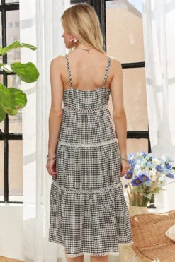 ADORA Gingham Detail Washed Dress -Little Loom Store 45aa1fb026be442c91e87e196f857647 Max Origin