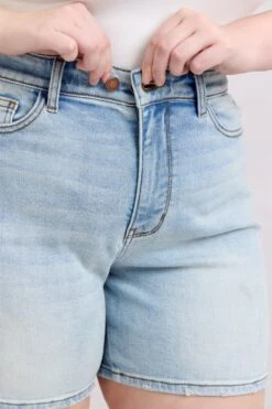 Judy Blue Full Size 2 Button Denim Shorts With Pockets Plus Size -Little Loom Store 4611040a 57c3 4720 8f57 e7e192dfc5c1 Max