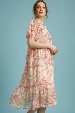 Umgee Full Size Printed Puff Short Sleeve Midi Dress Plus Size -Little Loom Store 46c880da b0e8 442d a7b2 d767f4b726b4 Max