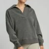 Umgee Johnny Collar Dropped Shoulder Sweatshirt -Little Loom Store 4702a83c 70a2 4517 8f8e 88bb74422ca7 Max