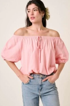 Mittoshop Linen Two-Way Short Sleeve Crop Blouse -Little Loom Store 47d32f9f f571 4d7e 852e 38b1111959fc Min