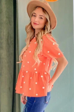 And The Why Pom Pom Polka Dots Short Sleeve Top -Little Loom Store 4849cab73e4f419c8673b32a03ad13c0 Max Origin