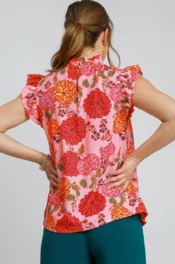 Umgee Full Size Floral Print Ruffled Cap Sleeve Blouse Plus Size 7 Umgee Full Size Floral Print Ruffled Cap Sleeve Blouse Plus Size -Little Loom Store 48fa6f88 236c 4218 881b 41d19515b621 Max