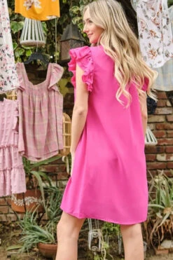 And The Why Ruffle Shoulder Smocked Detailed Dress 14 And The Why Ruffle Shoulder Smocked Detailed Dress -Little Loom Store 4ae79e0c8fc64b468af97a0d4636c9fa Max Origin