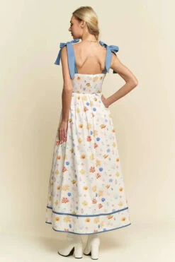 Davi & Dani Denim Binding Detail Smocking Summer Maxi Dress -Little Loom Store 4b073738405747a9b632849f63ef321c Max Origin