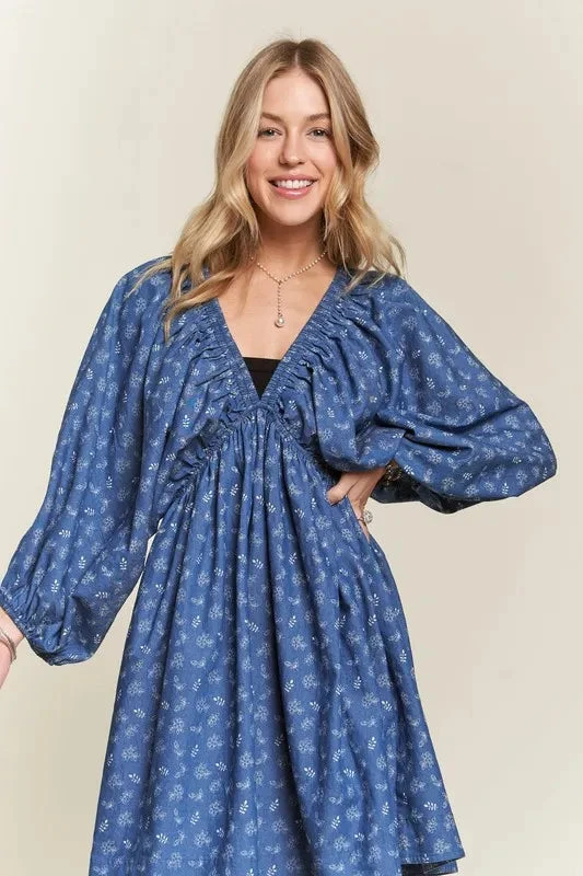 ADORA Batwing Sleeves Floral Dress 8 ADORA Batwing Sleeves Floral Dress - Image 6