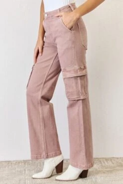RISEN Full Size High Rise Cargo Wide Leg Jeans -Little Loom Store 4cf58674 433b 49a3 a1d4 672704d5655e Min