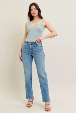 Judy Blue Full Size Hw Vintage Straight Jeans Plus Size -Little Loom Store 4d0b0b14c72543e4ad5022eae2b35c86 Max Origin