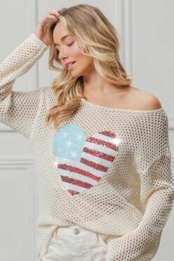 BiBi Sequin American Flag Heart Knit Up -Little Loom Store 4d91034d7fa740c4a444c416e51866a1 Max Origin