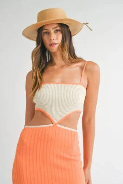 MABLE Ribbed Knit Color Block Cutout Midi Dress -Little Loom Store 4df2b0f5d138440faf254c8a2219f3e9 Max Origin