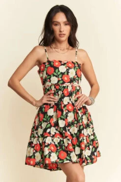 Davi & Dani Floral Scalloped Cutout Back Mini Dress -Little Loom Store 4e09e3f3e01548d09c0be161580a8d45 Max Origin