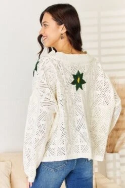 POL Floral Embroidered Pattern V-Neck Sweater -Little Loom Store 4ef25ec8 dc80 4887 8dbf cde6fb84033d Min
