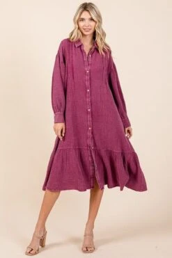 Mittoshop Mineral Wash Cotton Gauze Ruffle Midi Shirt Dress 10 Mittoshop Mineral Wash Cotton Gauze Ruffle Midi Shirt Dress -Little Loom Store 4fe9724d b94c 48c0 8b47 3246472b2a60 Min