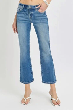 RISEN Full Size Low Rise Crop Flare Jeans Plus Size -Little Loom Store 5110a5c9ea874166990579a82053947b Max Origin