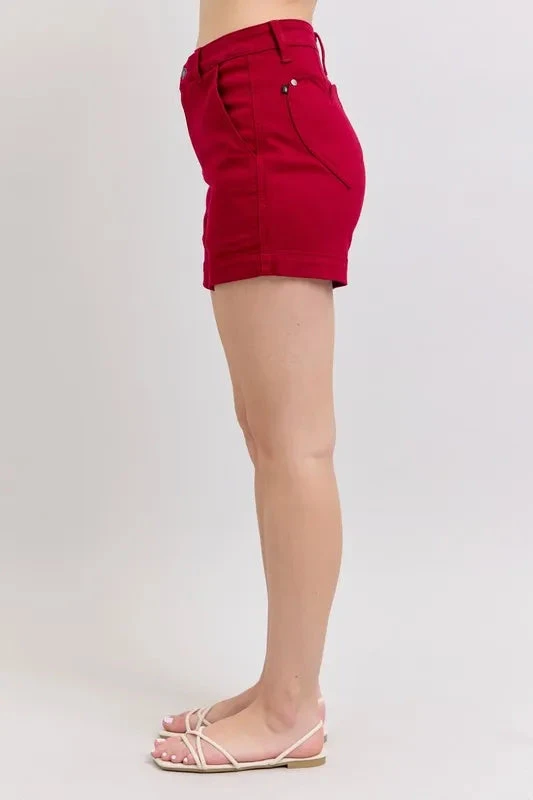 Judy Blue High Waist Tummy Control Garment Dyed Heart Shaped Denim Shorts 10 Judy Blue High Waist Tummy Control Garment Dyed Heart Shaped Denim Shorts - Image 8