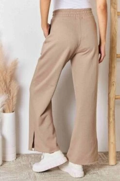 RISEN Wide Waistband Slit Wide Leg Pants -Little Loom Store 54ba6964 492f 40ae a3b8 9d8d0fbe4069 Min
