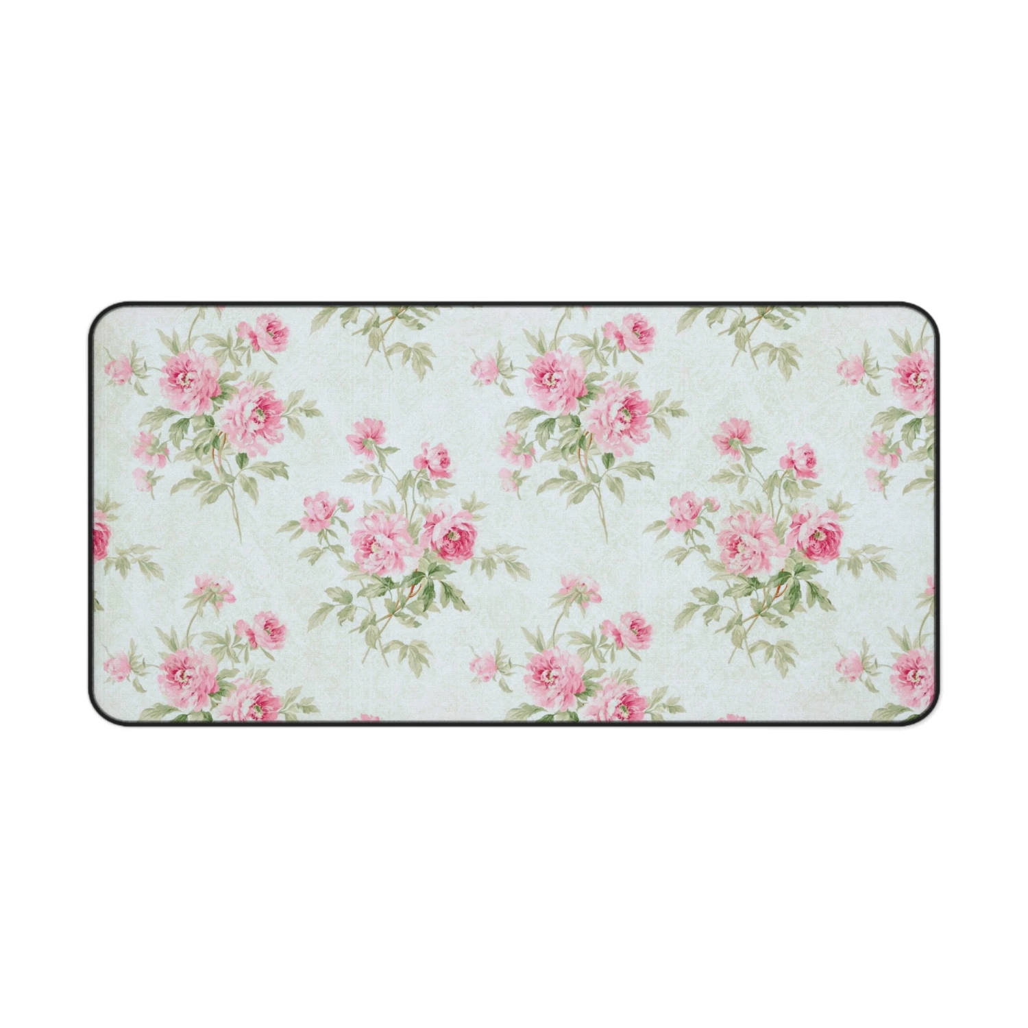Floral Desk Mat - Elegant Vintage Rose Design For Home Office Decor 4 Floral Desk Mat - Elegant Vintage Rose Design For Home Office Decor - Image 3