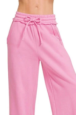 Zenana Fleece Exposed Seam Wide Leg Sweatpants -Little Loom Store 55113bf8 c168 4d90 b8c1 b4c95bc5ce16 Max Origin