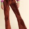 Davi & Dani Elastic Waist Knit Flare Pants -Little Loom Store 55940d4d 3633 4cc1 a6f9 c0f7f478369f Max