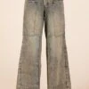 Mittoshop Washed Wide Leg Jeans With Pockets -Little Loom Store 55cda32c 9ee1 477a aaec 27fd0c2c030e Min