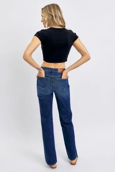 Judy Blue Full Size Tummy Control Straight Jeans Plus Size 7 Judy Blue Full Size Tummy Control Straight Jeans Plus Size - Image 5