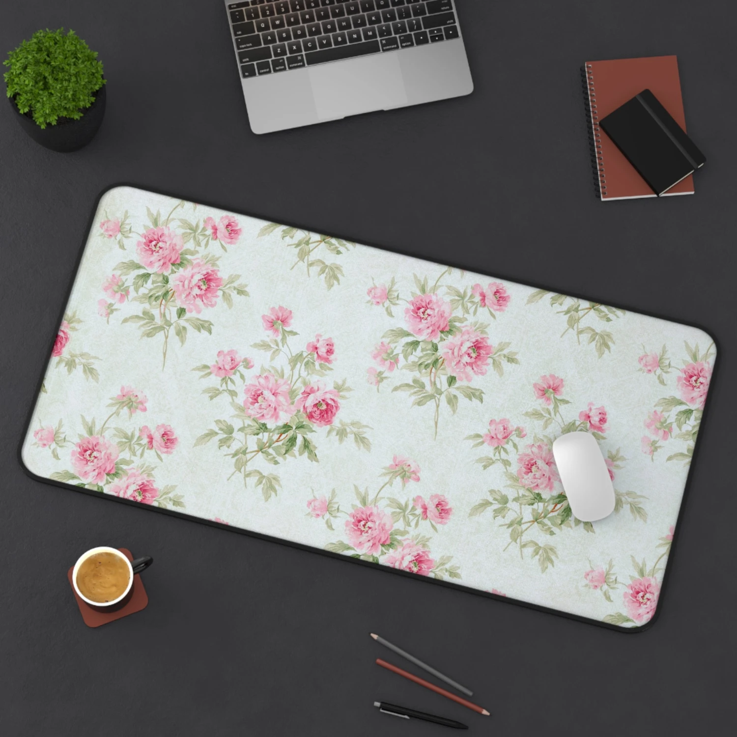 Floral Desk Mat - Elegant Vintage Rose Design For Home Office Decor 13 Floral Desk Mat - Elegant Vintage Rose Design For Home Office Decor - Image 12