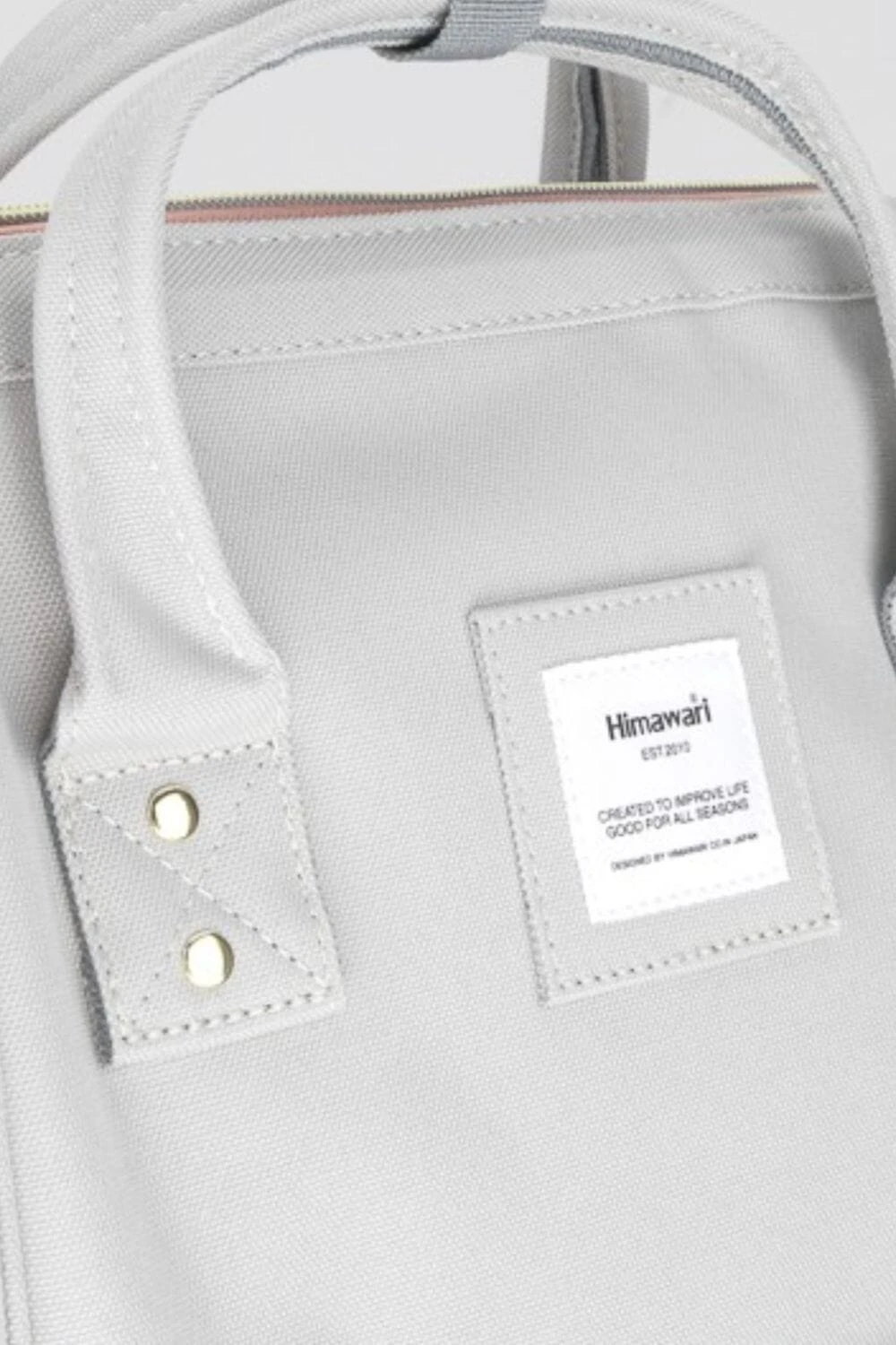 Himawari Contrast Waterproof Canvas Backpack Bag With Side Pockets 8 Himawari Contrast Waterproof Canvas Backpack Bag With Side Pockets - Image 6