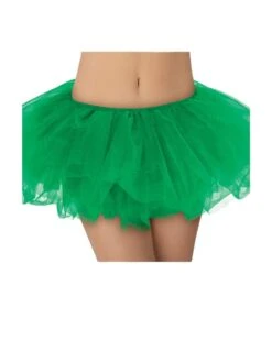 Adult Size Women's 5 Layer Tutu Skirt For Running, Dress-Up, Dance, Costumes -Little Loom Store 5L Green 1