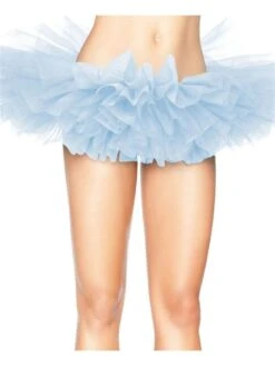 Adult Size Women's 5 Layer Tutu Skirt For Running, Dress-Up, Dance, Costumes -Little Loom Store 5L Light Blue 1