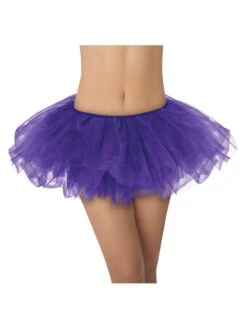 Purple - 5 Layer Tutu Skirt For Running, Dress-Up, Costumes