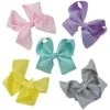 5 Pack Of 4.5" Grosgrain Spring Pastels Seasonal Colors Girls Hair Bows 2 5 Pack Of 4.5" Grosgrain Spring Pastels Seasonal Colors Girls Hair Bows -Little Loom Store 5PackSolid4SpringPastelsc 1