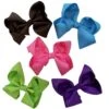5 Pack Of 6" Grosgrain Summer Brights Seasonal Colors Girls Hair Bows 1 5 Pack Of 6" Grosgrain Summer Brights Seasonal Colors Girls Hair Bows -Little Loom Store 5PackSolid6SummerBrightsc 1