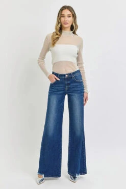 RISEN Full Size Mid Rise Wide Jeans Plus Size -Little Loom Store 5a419dc91c5641cbb91b47f3eeb0701d Max Origin