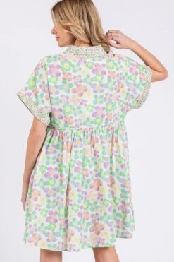 SAGE+FIG Floral Babydoll Short Sleeves Dress -Little Loom Store 5bcd609f 95e3 45cb 8ebd 182055f1afd7 Min